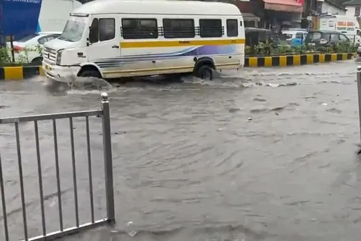Heavy rainfall at Mumbai