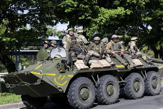 Ukrainian forces are advancing northeast