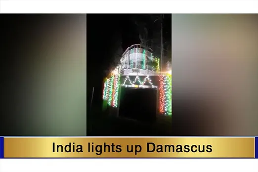 India lights up Damascus