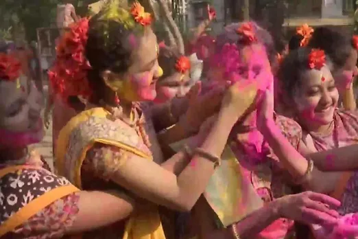 Holi celebration in Kolkata