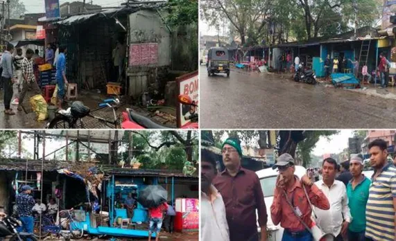 Today is the last day, shopkeepers were seen removing their illegal encroachment on their own