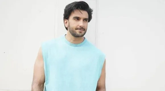 Ranveer Singh pulls off an all-blue look, from t-shirt to shoes; see pics