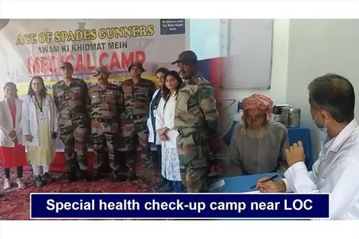 Special health check-up camp near LOC