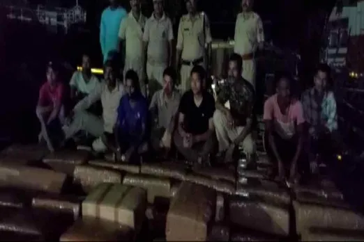 On Tuesday night, the police recovered about 5 thousand kg of ganja