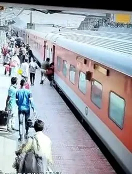 Woman falls while trying to board a moving train, survives RPF's initiative