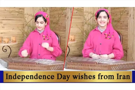 An Iranian wishes independence day