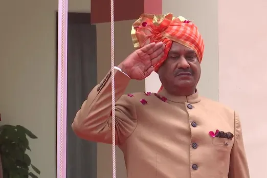 Lok Sabha Speaker Om Birla unfurls the Tricolour at his residence