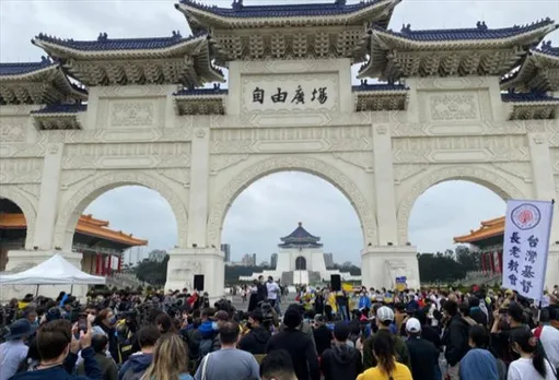 Protests in Taiwan against Russian aggression in Ukraine