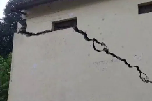 Cracks seen on houses and buildings in Chamba