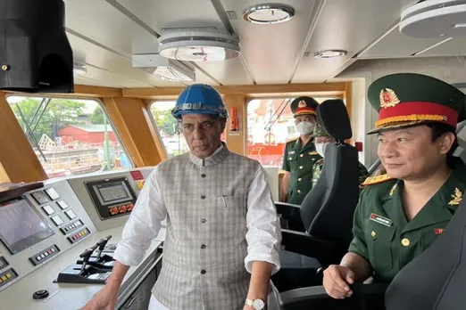 Defense Minister Rajnath Singh hands over 12 high-speed guard boats to Vietnam