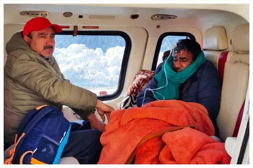 CM himself rescued the patient in his helicopter