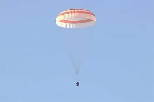 The astronaut returned to Earth after making a record
