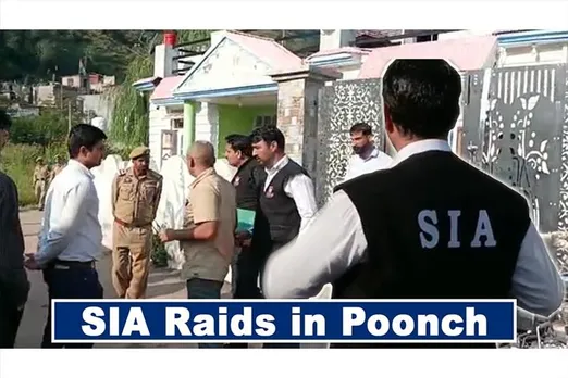 SIA Raids in Poonch, Connection With Terror Funding Case