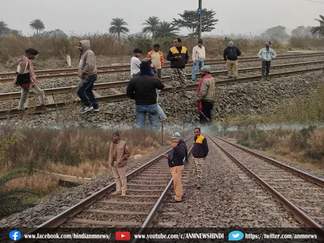 रेल लाइन पटरियों के किनारे महिला-पुरुष का क्षत-विक्षत शव बरामद