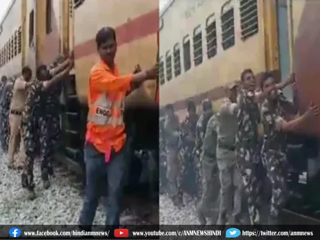 सच्चाई या झूठ: ट्रेन नहीं चली तो जवानों ने धक्का देकर किया स्टार्ट....Viral Video