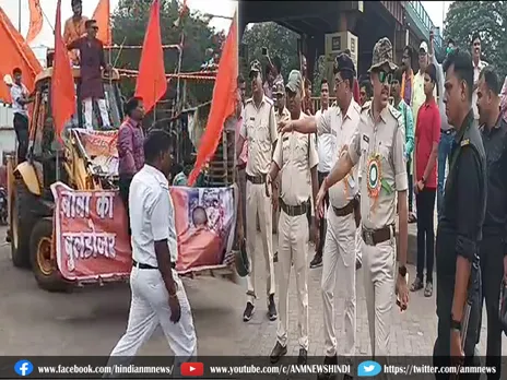 दुर्गापुर पुलिस ने रोका बुलडोजर (Video)