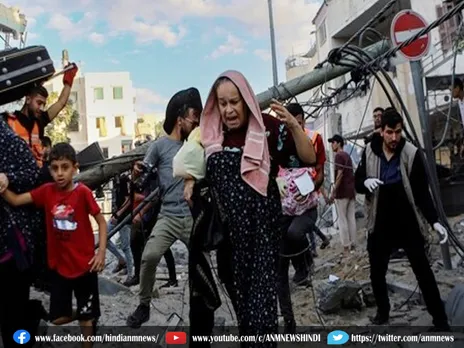 Israel-Hamas war : नागरिकों को शरण लेने के लिए कहा गया जगह पर बमबारी