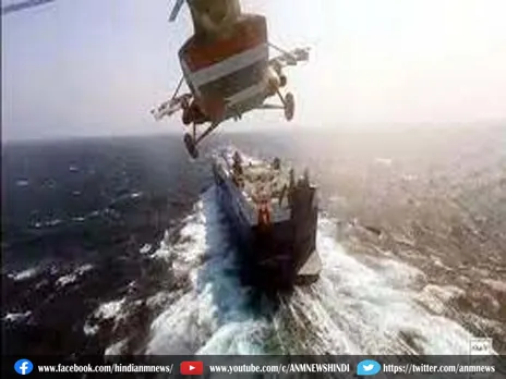 पोरबंदर तट पर व्यापारिक जहाज पर ड्रोन हमला