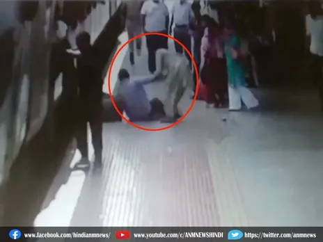 Save life : चलती ट्रेन में चढ़ते समय फिसला यात्री, महिला कांस्टेबल ने बचाई जान (Video)