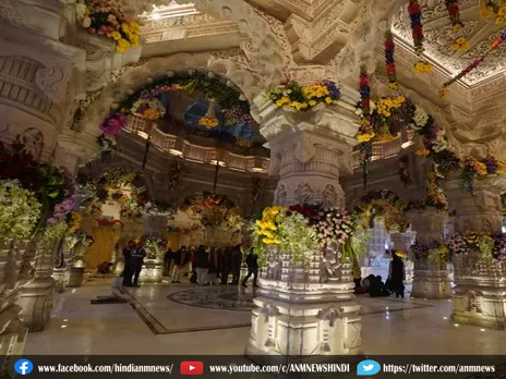 Ram Mandir Inauguration: रंग-बिरंगे फूलों से दुल्हन की तरह सजा राम मंदिर