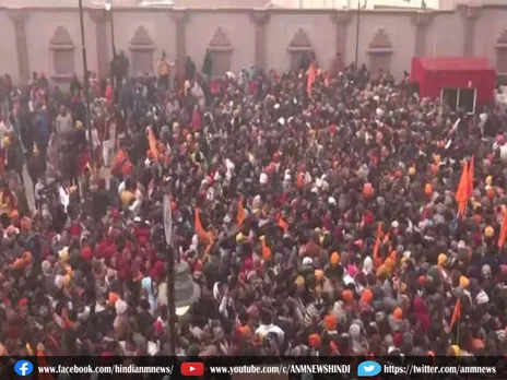 Ram Mandir के उद्घाटन के दिन उमड़ी भारी भीड़
