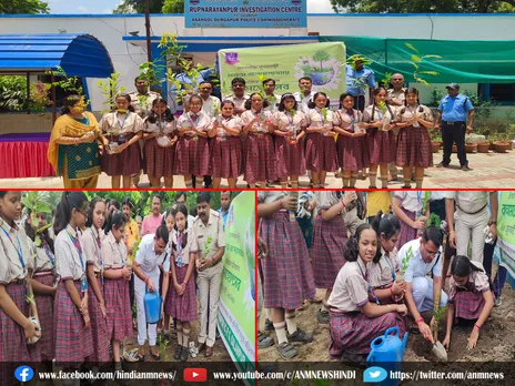 Salanpur: पुलिस ने स्कूली बच्चों के साथ मनाया वन महोत्सव सप्ताह