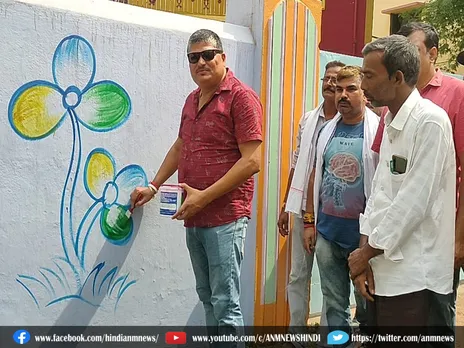 panchayat elections : दीवार लेखन के साथ सालानपुर प्रखंड में तृणमूल ने शुरू किया चुनाव प्रचार