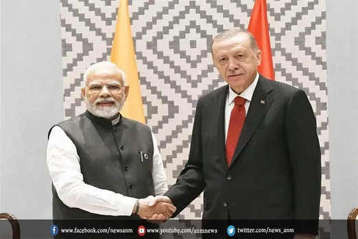 पीएम मोदी ने तुर्की के राष्ट्रपति के साथ द्विपक्षीय बैठक की