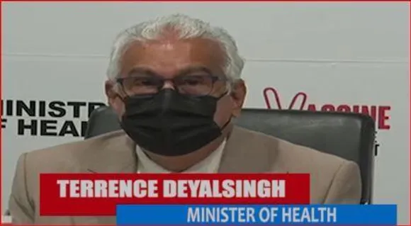 टी एंड टी के स्वास्थ्य मंत्री का कहना है कि सीमित मानव संसाधन COVID 19 महामारी के परिणाम के रूप में है