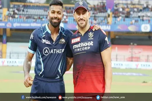 IPL 2022 RCB vs GT : मैथ्यू वेड ने दो चौके और एक छक्का लगाया