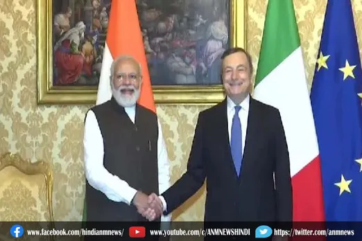 प्रधानमंत्री मोदी ने की इटली के प्रधानमंत्री मारियो द्राघी से मुलाकात