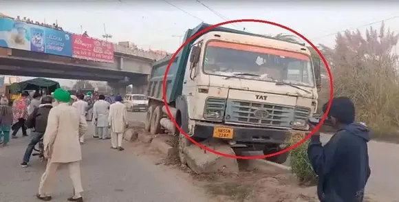 टिकरी बॉर्डर के पास ट्रक ने महिला किसान प्रदर्शनकारियों को कुचला
