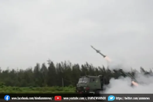 जमीन से हवा में मार करने वाली मिसाइल का किया सफल परीक्षण