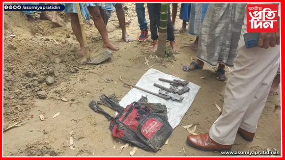 ওৰাঙৰ দেৱপুখুৰীত উদ্ধাৰ হস্ত নিৰ্মিত অস্ত্ৰ..