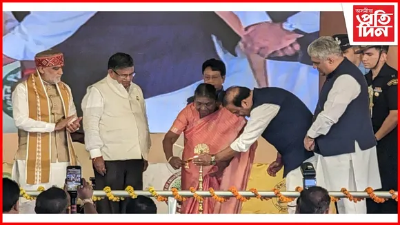 গজ মহোৎসৱ উপলক্ষে কাজিৰঙাত ৰাষ্ট্ৰপতি দ্ৰৌপদী মুৰ্মূ, মহোৎসৱৰ বন্তি প্ৰজ্বলন কৰিলে ৰাষ্ট্ৰপতিয়ে
