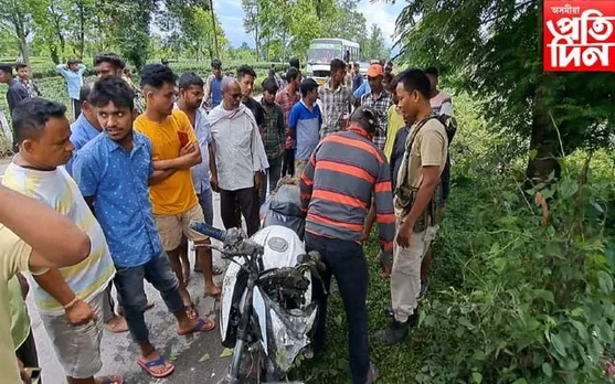তীব্ৰবেগী বাইকৰ খুন্দাত শিশুৰ থিতাতে মৃত্যু...