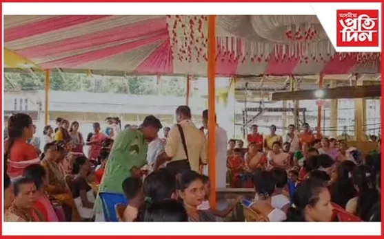 মুকালমুৱাৰ মেধিপাৰাত গণেশ পূজা উদযাপন
