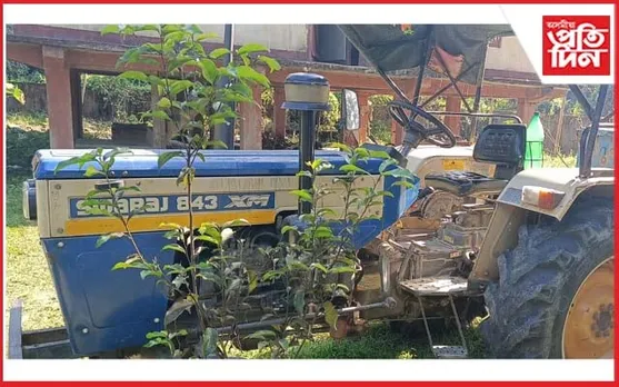 বৰগাং বনাঞ্চলিক বিষয়া চক্ৰপাণি ৰয়ৰ চালানবিহীন টেক্টৰ-ডাম্পাৰৰ বিৰুদ্ধে অভিযান