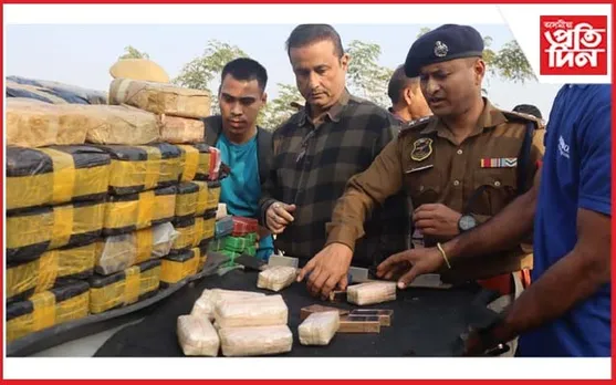 কৰিমগঞ্জত ১০০ কোটি টকা মূল্যৰ হেৰ'ইন জব্দ
