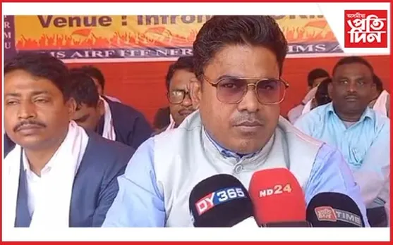 লামডিঙত অব্যাহত আছে ৰে'ল শ্ৰমিকৰ উত্তাল প্ৰতিবাদ