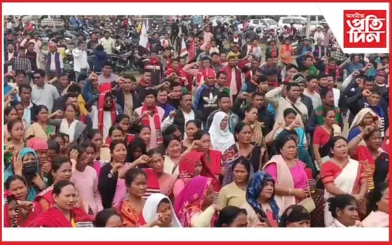 মুৰ্কংচেলেক মিচিং কৃষ্টি ভৱনত আক্ৰমণ কাণ্ড : বিশাল বাইক ৰেলীৰে প্ৰতিবাদ