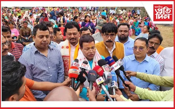 জাগীৰোডত সুৰেশ বৰাৰ ধাৰাবাহিক নিৰ্বাচনী প্ৰচাৰ