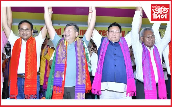 কাজলগাঁৱত ইউপিপিএলত যোগদান প্ৰাক্তন মন্ত্ৰী চন্দন ব্ৰহ্মৰ