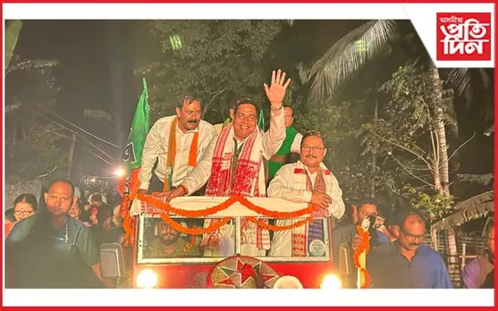মঙলদৈত বিজেপিৰ ৰোড শ্ব'ত জয়ন্ত মল্ল বৰুৱা...
