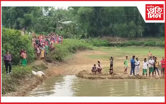 পুখুৰীত পৰি সলিল সমাধি পিতা-পুত্ৰৰ...