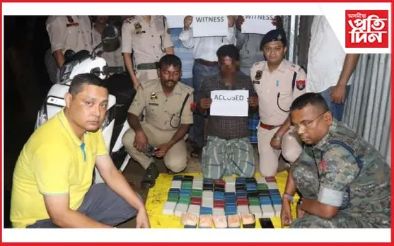 কাছাৰত আৰক্ষীৰ পৃথক অভিযানঃ ২৭ কোটিৰ নিচাযুক্ত সামগ্ৰী জব্দ