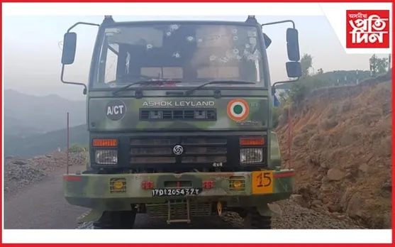 জম্মু-কাশ্মীৰত বায়ুসেনাৰ বাহনত সন্ত্ৰাসবাদীৰ আক্ৰমণত নিহত ১জন