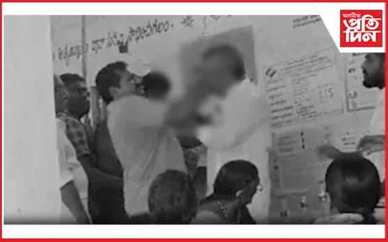অন্ধ্ৰপ্ৰদেশৰ ভোটকেন্দ্ৰত ভোটাৰক প্ৰহাৰ বিধায়কৰ