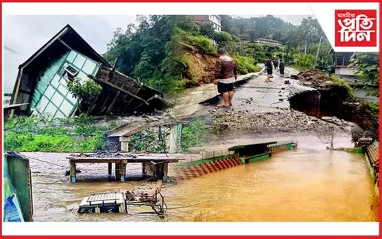 উত্তৰ ছিকিমৰ মংগন জিলাত অব্যাহত প্ৰাকৃতিক বিপৰ্যয়ঃ ব্যাহত যোগাযোগ ব্যৱস্থা...