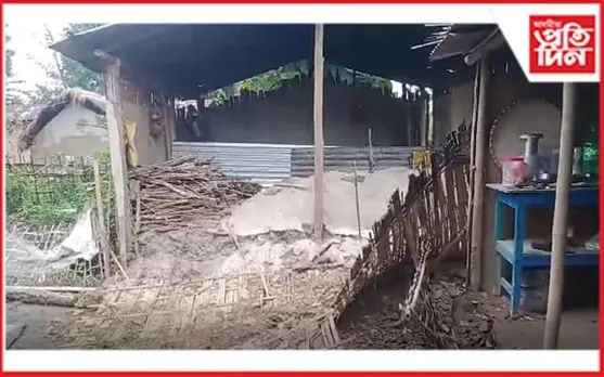 কন্দলীত বন্যহস্তীৰ উপদ্ৰৱত শংকিত সাধাৰণ জনতা...